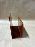 Leather Desk Letter Holder With Gold Trim