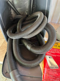 Shop Vac, 12 Gallon, with Bin of Hoses and Filter Bags, Powers on