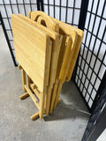 (4) TV Trays with Stand
