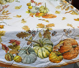 Williams Sonoma Heirloom Pumpkin Round Tablecloth