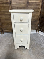 Painted Three Drawer Cabinet