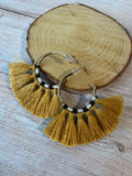 Bohemian Gold Tassel Earrings