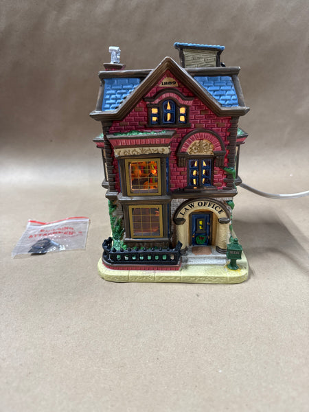 Lemax Law Office CADDINGTON VILLAGE Lighted Village 2007 WORKS