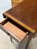 Drop Leaf Side Table with Inlay