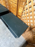 Dark Green Painted Pair of Bookcases