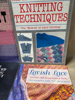 (A) Lot Of 5 Knitting And Crochet Books