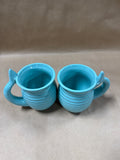 Aqua Blue Mermaid Coffee Mugs — Set Of 2