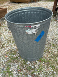 20 Gal Galvanized Trash Can w/Handles and Lid (Two Available)