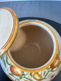 Vietri Italian Affresco Tuscan Ceramic Biscotti Jar