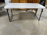 Adjustable Height Lifetime Folding Table