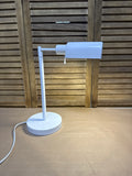 White Metal Swivel Table Lamp WORKS