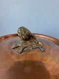 Ruffoni Historia Italian Hammered Copper Pot with Brass Handles & Acorn Lid Handle