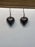 Sterling Puffy Heart Earrings