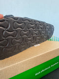 White Mountain Footbeds Harrington Nubuck Black Leather Sandals WOMEN’S SIZE 10