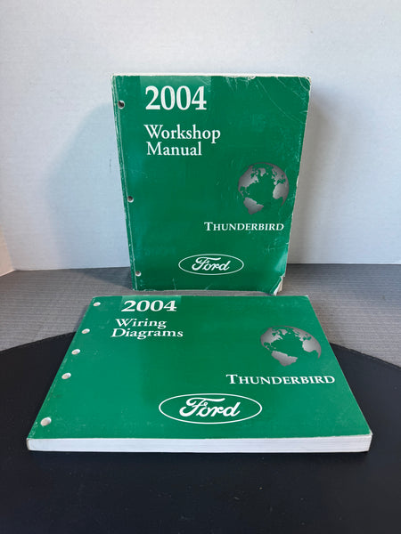 Pair of 2004 Ford Thunderbird Shop Service Repair Books