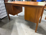 Mid Century Style Teak Veneer Desk(A)***HEAVY ITEM***READ DETAILS ON PICK UP POLICY***