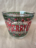 Retro Style Merry Christmas Ice Bucket