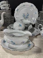 83-Piece Winterling Tivoli Blue Floral Bavarian China Set