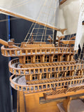 (A) XL Intricate Wooden Model Ship