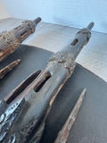 Pair of Indonesian Ornate Wooden Hand Carved Ramayana Gods