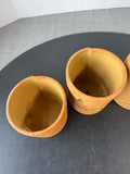4-Piece Terracotta Jack O’ Lantern Candle Luminaries in Box