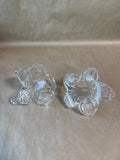 Pair Of Glass Flower Bud Vases