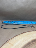 Sterling/Cord Open Ended Necklace