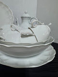 33-Piece Kaiser Germany Romantica All White Scalloped China Set