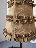 Bronzed Resin Accent Lamp with Ruffled Shade (WORKS)