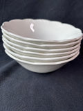 Set Of 6 J&G Meakin Sterling Colonial English Ironstone Ceramic Coupe Cereal Bowls