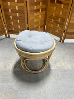 Round Wicker Stool/Seat with Cushion