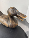 Carved Wooden Vintage Duck Stash Box