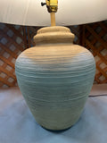 Heavyweight Pottery Lamp with Bill Blass Lamp Shade