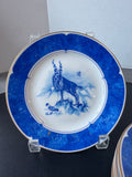 6-Piece Leopard Lazuli by Lynn Chase Bread & Butter Plates (D)
