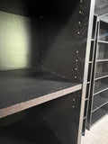 Black IKEA Bookcase A, Particle Board/Cardboard Backing