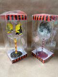 Halloween Wine Glasses - Pair / Appears Unused (D) - 2 AVAILABLE // PRICED INDIVIDUALLY