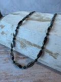 Hematite & Aventurine Beaded Vintage Necklace