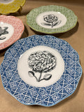 Set Of 4 Floral Plates — Grafting Whimsy Williamsburg Andrea By Sadek