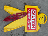 Plastic “Caution, Children at Play “ Sign