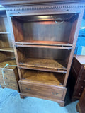 Lexington Lighted Barrister Style Bookcase with File Drawer***HEAVY ITEM***READ DETAILS ON PICK UP POLICY***