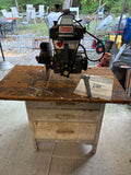 Craftsman 9” Radial Arm Saw Affixed to Cabinet