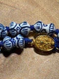 Blue & White Porcelain Beaded Necklace