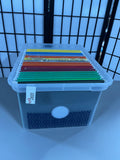 Bin of Crafting Paper/Card Stock (B) 20+ Packs of Paper