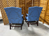 Southwood Pair of Blue Upholstered Arm Chairs