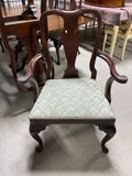 Double Pedestal Dining Table, 3 Leaves, Table Pads and (8) Chairs by Powell's Furniture***HEAVY ITEM***READ DETAILS ON PICK UP POLICY***