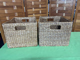 Set of 2 Sturdy Woven Baskets, 2 sets available, PRICED INDIVIDUALLY, $20 each