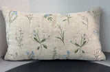 Floral Embroidered Rectangular Throw Pillow