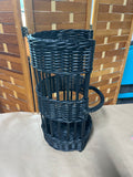 Black Painted Basket for Vertical Storage