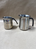 Pair Of Stainless Steel Frothing Pitchers