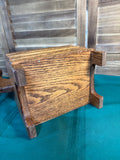 B-Vintage Oak Reindeer Box Basket Planter
